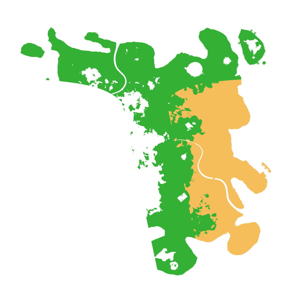 Biome Rust Map: Procedural Map, Size: 3500, Seed: 454327628
