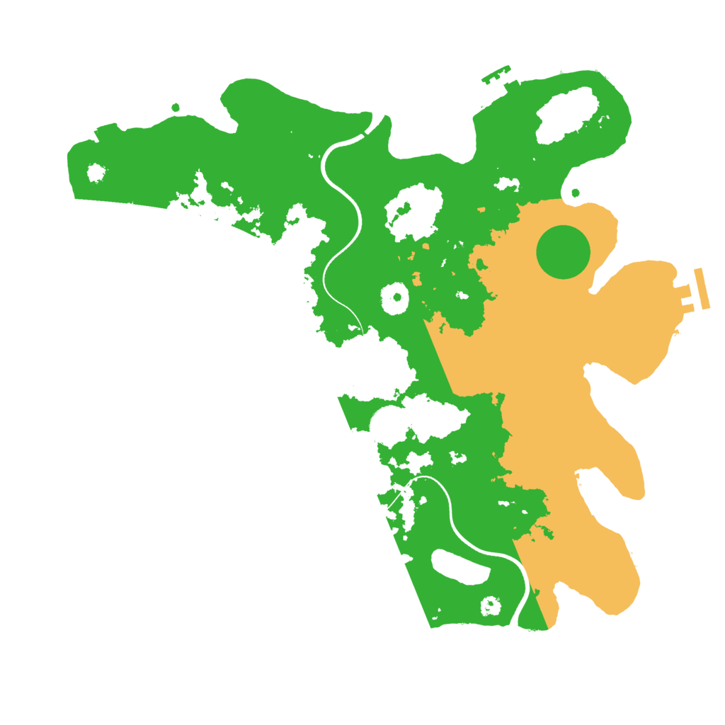 Biome Rust Map: Procedural Map, Size: 3550, Seed: 448472