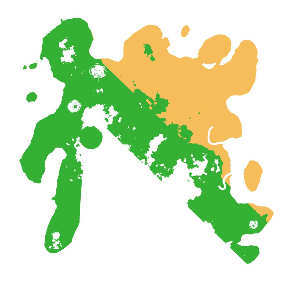 Biome Rust Map: Procedural Map, Size: 3500, Seed: 521