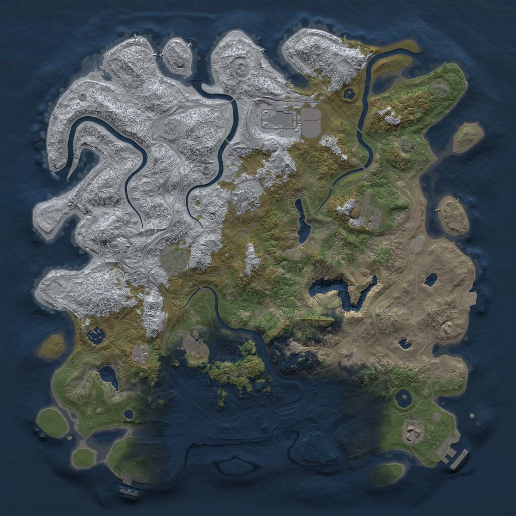 Rust Map: Procedural Map, Size: 4500, Seed: 20210212, 15 Monuments