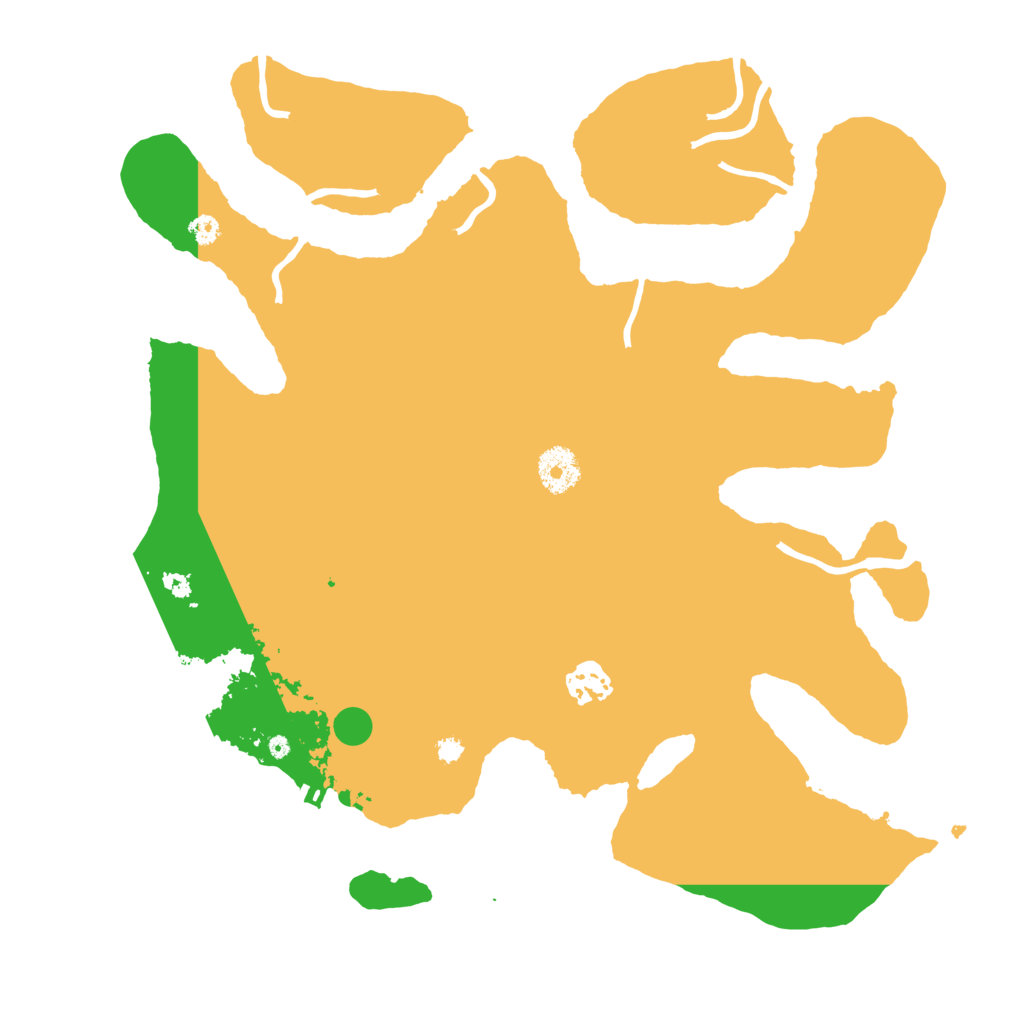 Biome Rust Map: Procedural Map, Size: 3500, Seed: 1988