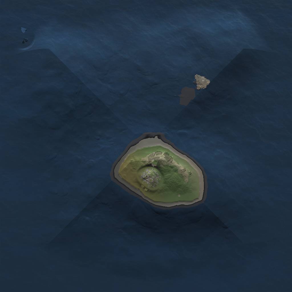 Rust Map: Procedural Map, Size: 1000, Seed: 13885, 3 Monuments