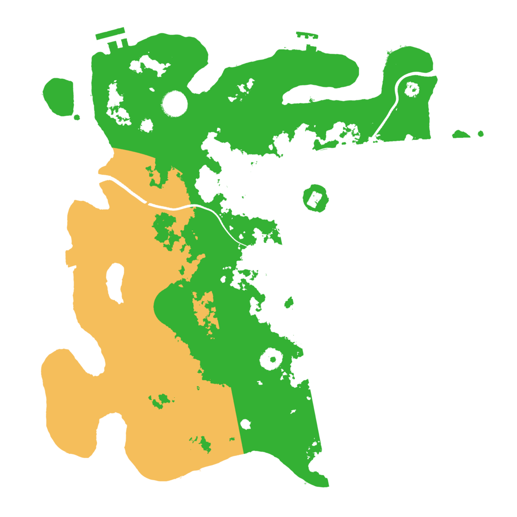 Biome Rust Map: Procedural Map, Size: 3550, Seed: 666748