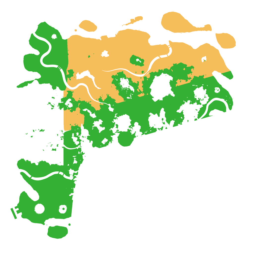 Biome Rust Map: Procedural Map, Size: 4500, Seed: 1053778429