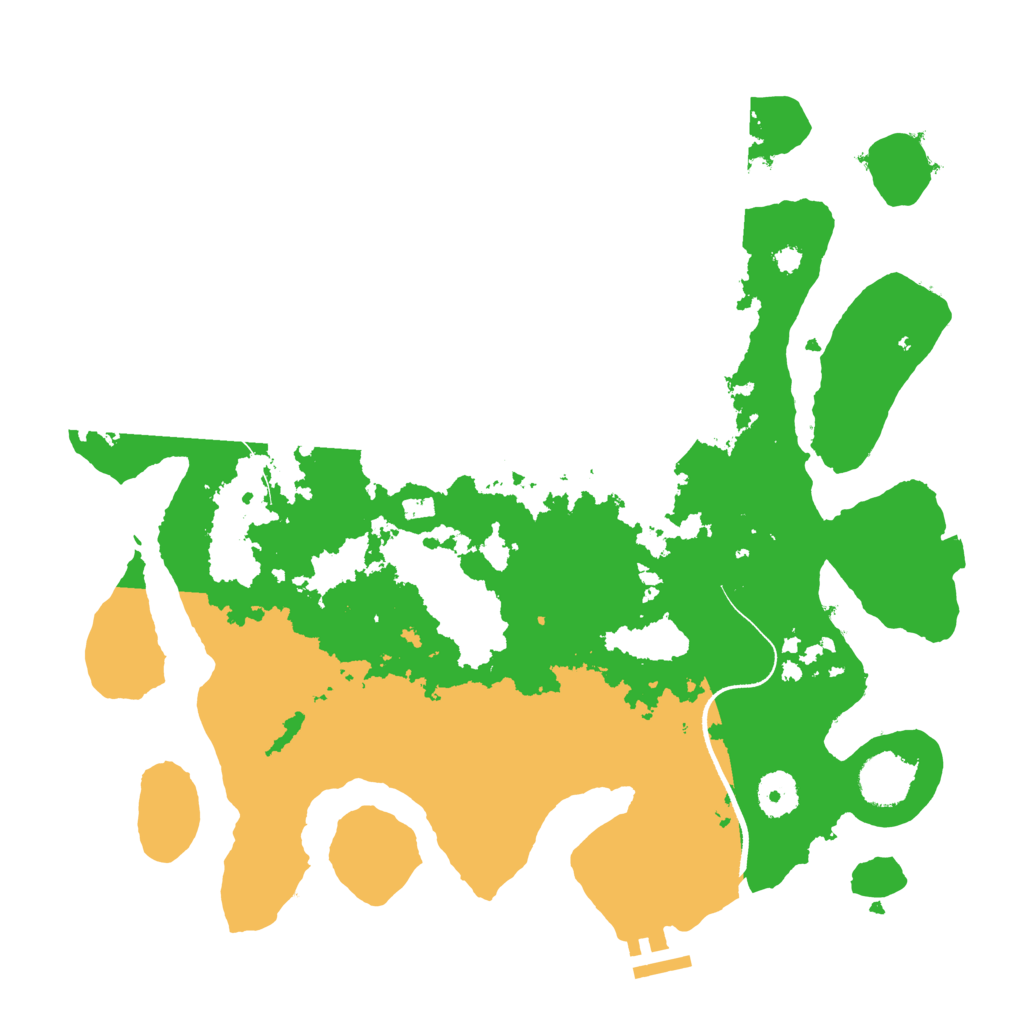 Biome Rust Map: Procedural Map, Size: 3550, Seed: 488221