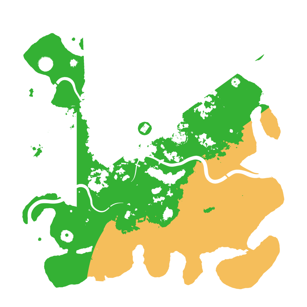 Biome Rust Map: Procedural Map, Size: 3700, Seed: 301221