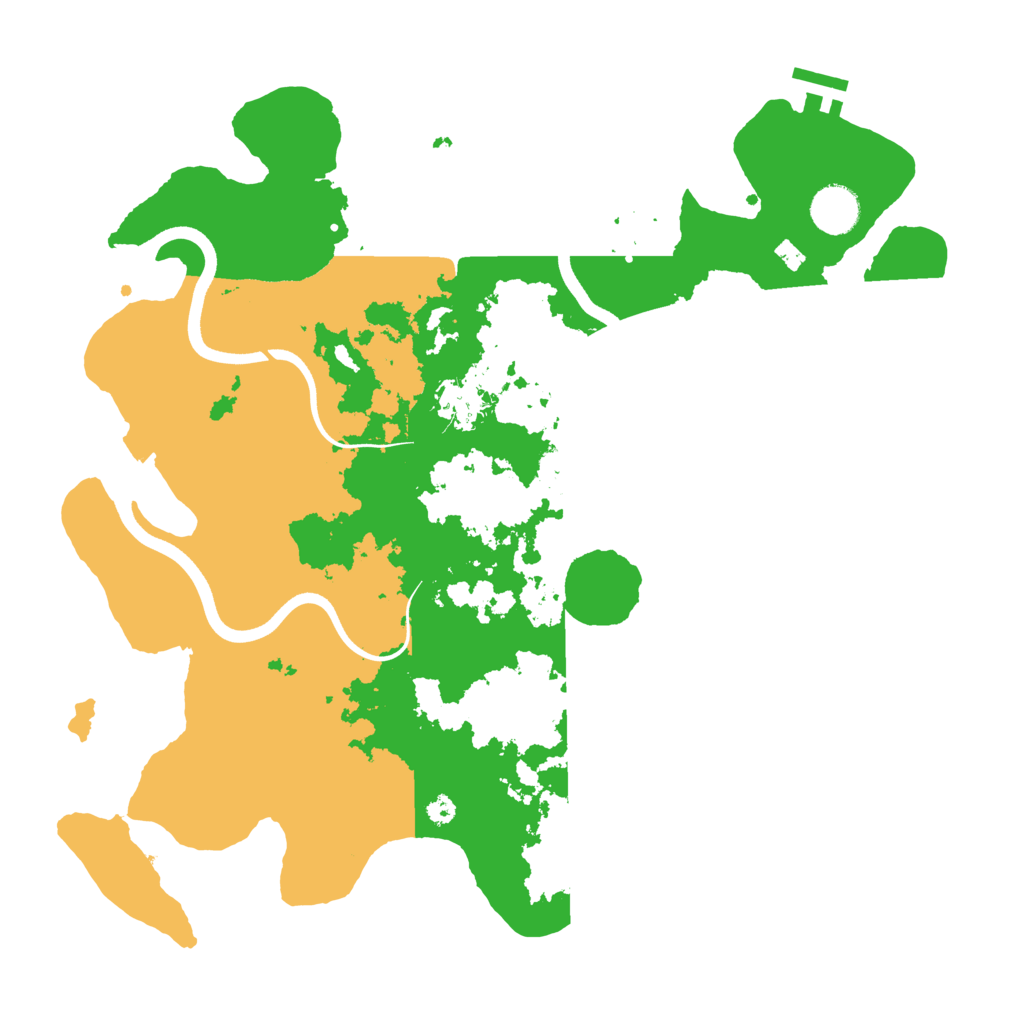 Biome Rust Map: Procedural Map, Size: 3700, Seed: 5687568