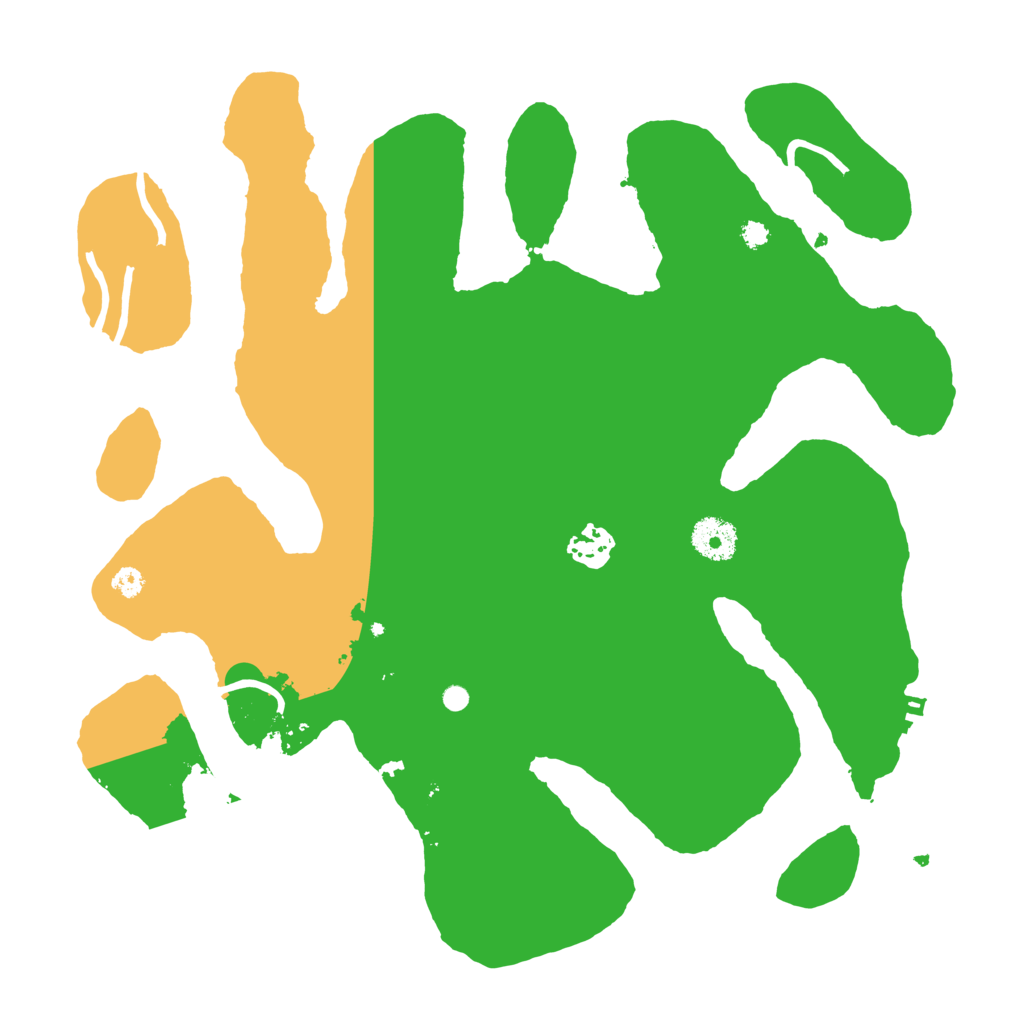 Biome Rust Map: Procedural Map, Size: 3500, Seed: 2458