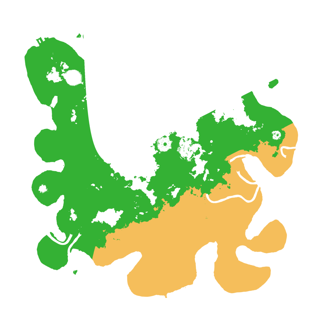 Biome Rust Map: Procedural Map, Size: 3500, Seed: 394468