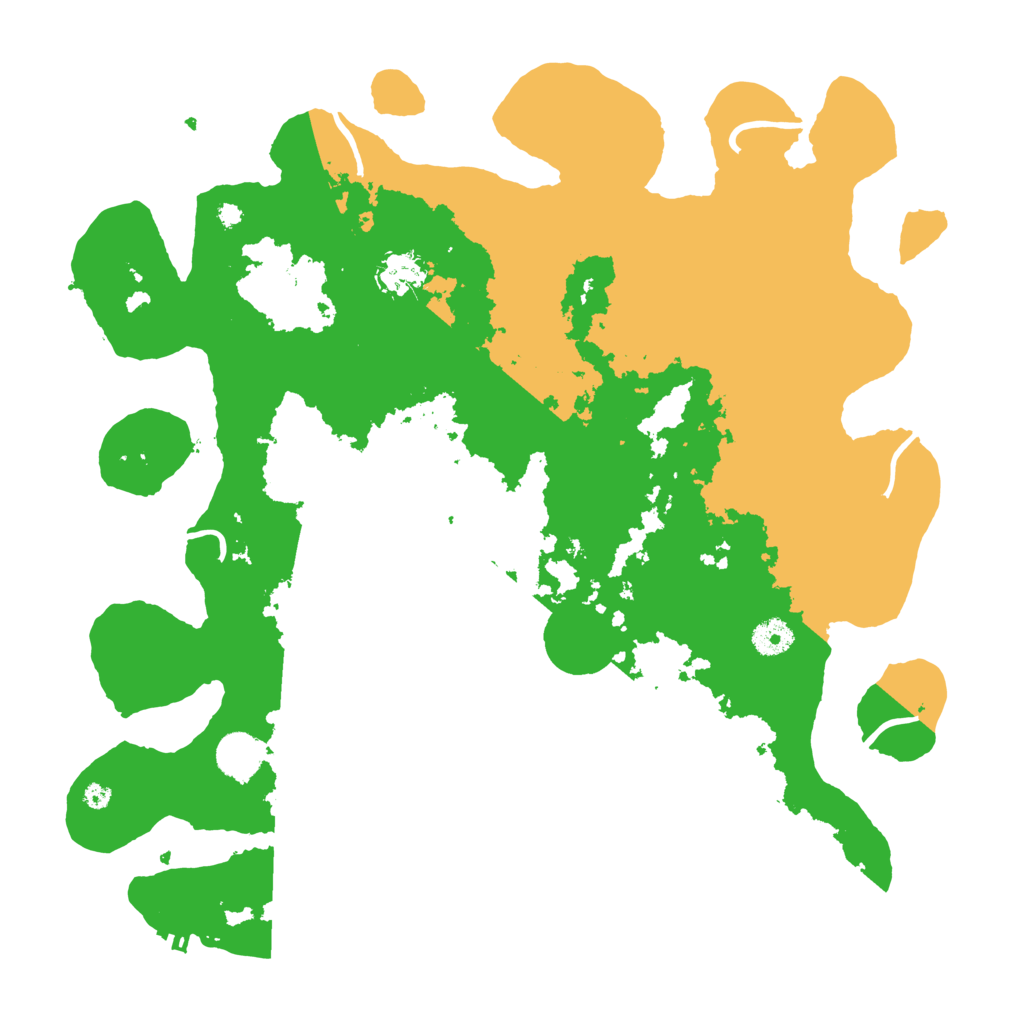 Biome Rust Map: Procedural Map, Size: 4000, Seed: 45637