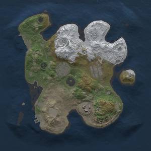 Thumbnail Rust Map: Procedural Map, Size: 2500, Seed: 121315421, 12 Monuments