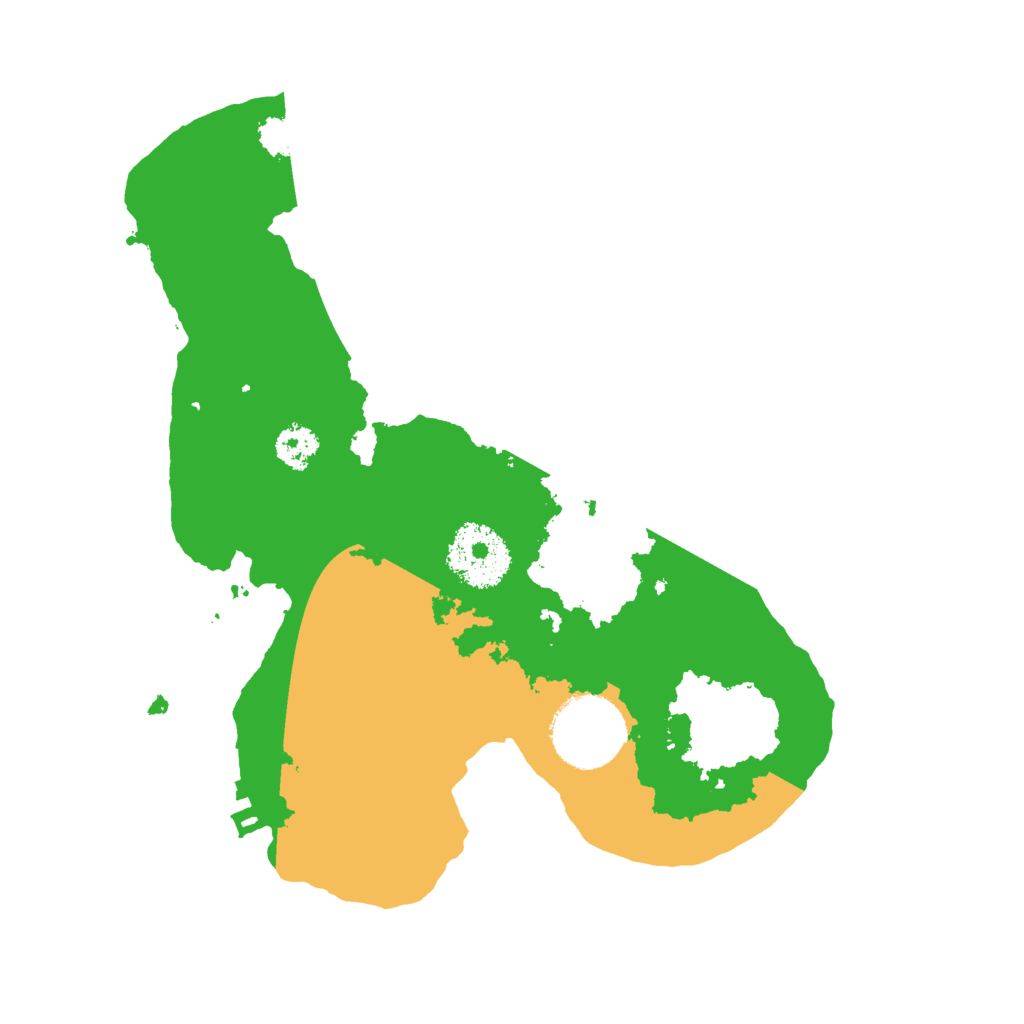 Biome Rust Map: Procedural Map, Size: 2500, Seed: 121315421