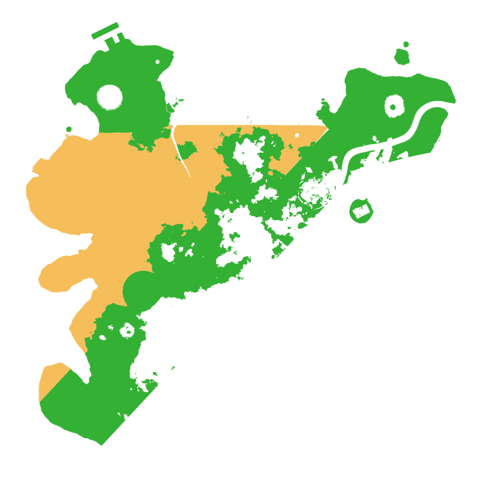 Biome Rust Map: Procedural Map, Size: 3500, Seed: 6437225