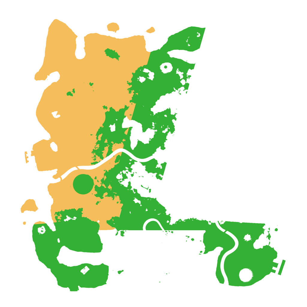 Biome Rust Map: Procedural Map, Size: 4000, Seed: 12851615