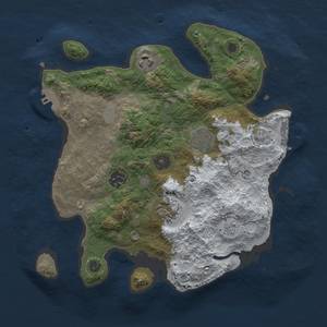 Thumbnail Rust Map: Procedural Map, Size: 3000, Seed: 44, 13 Monuments