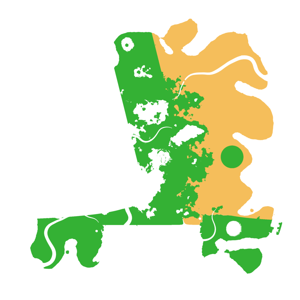 Biome Rust Map: Procedural Map, Size: 3500, Seed: 2099313582