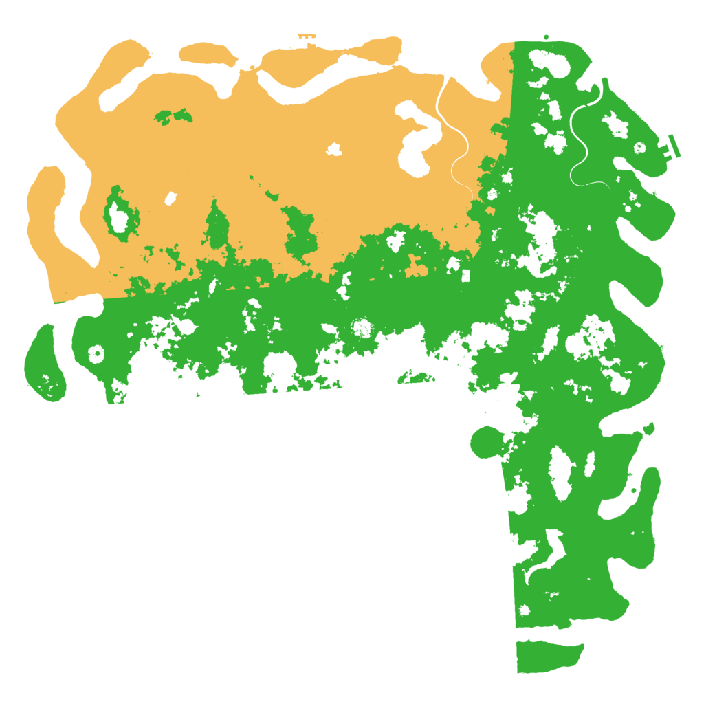 Biome Rust Map: Procedural Map, Size: 6000, Seed: 21219697