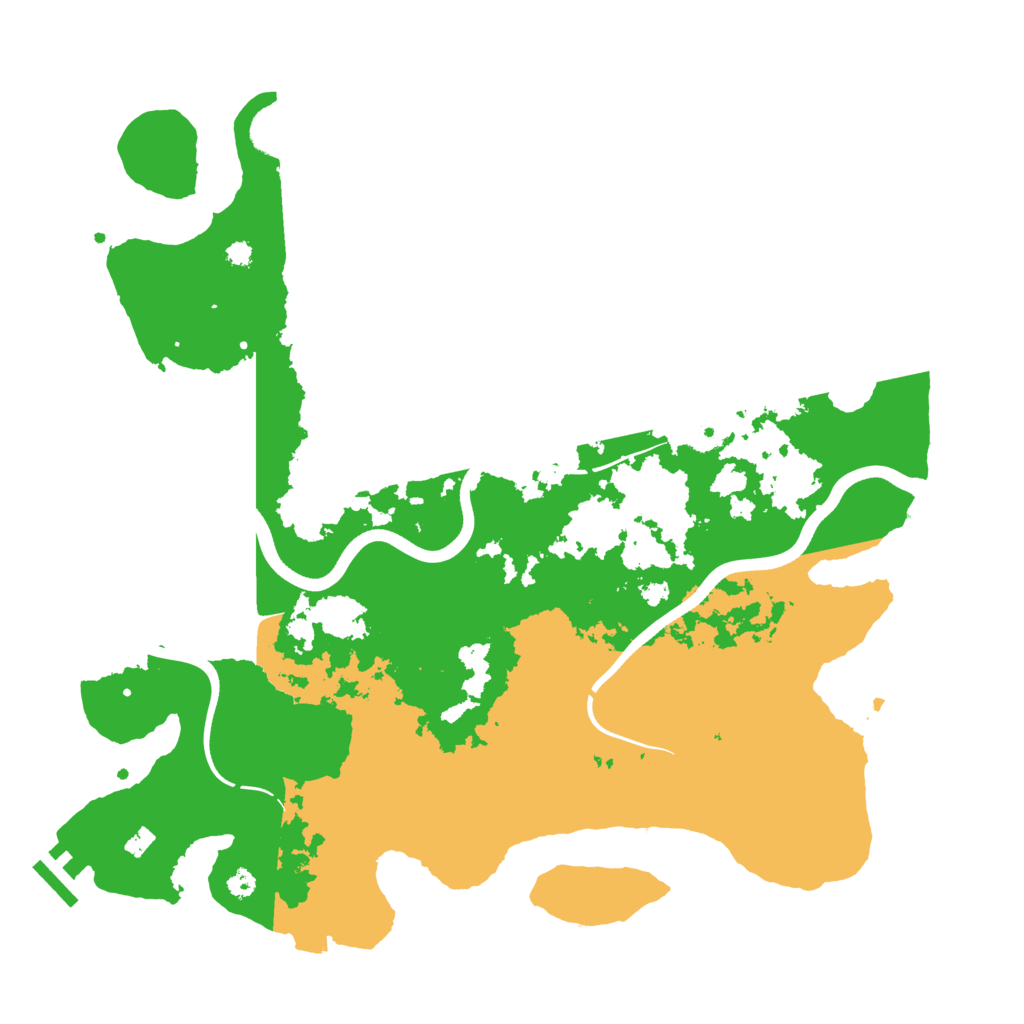 Biome Rust Map: Procedural Map, Size: 3700, Seed: 5119840
