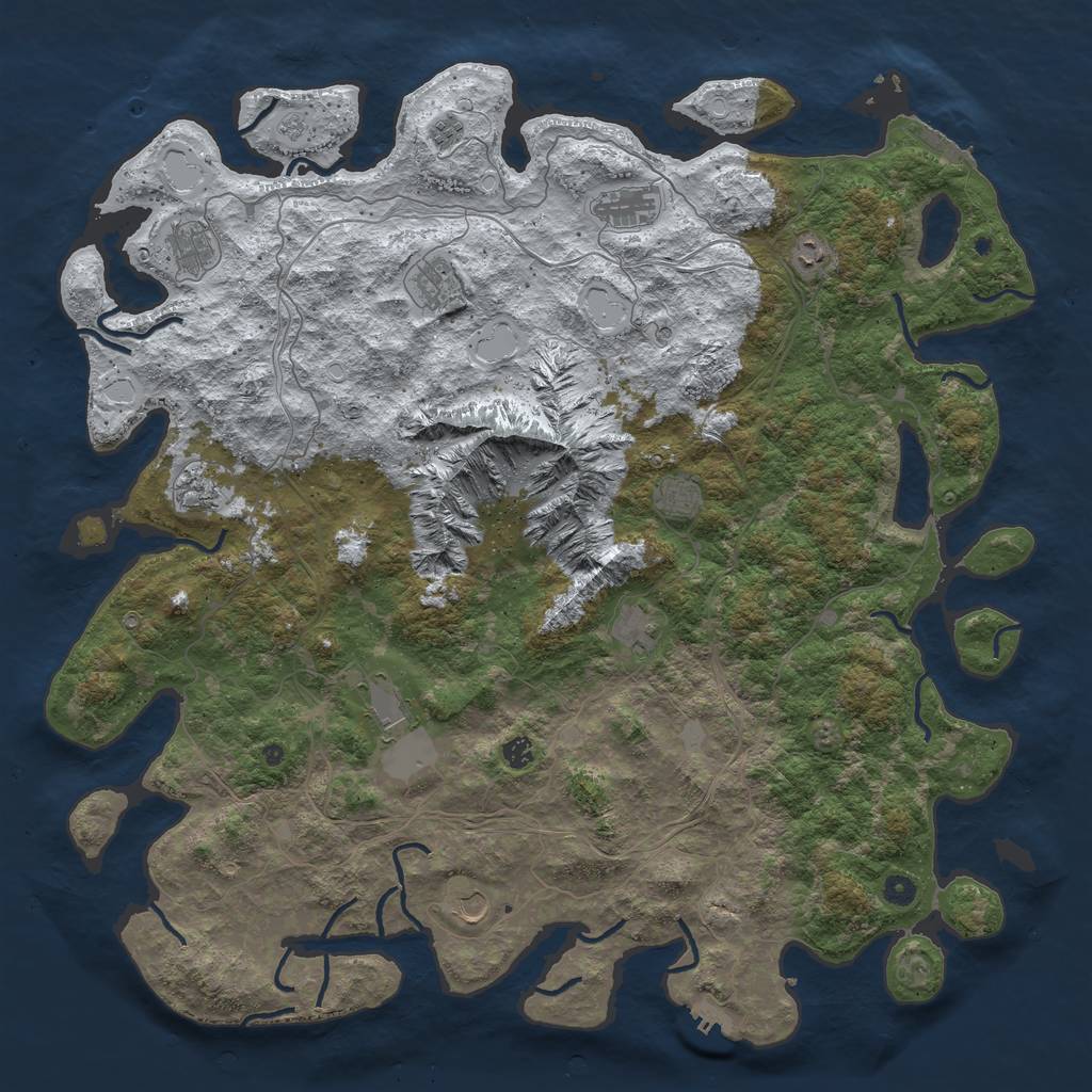 Rust Map: Procedural Map, Size: 5323, Seed: 926, 20 Monuments