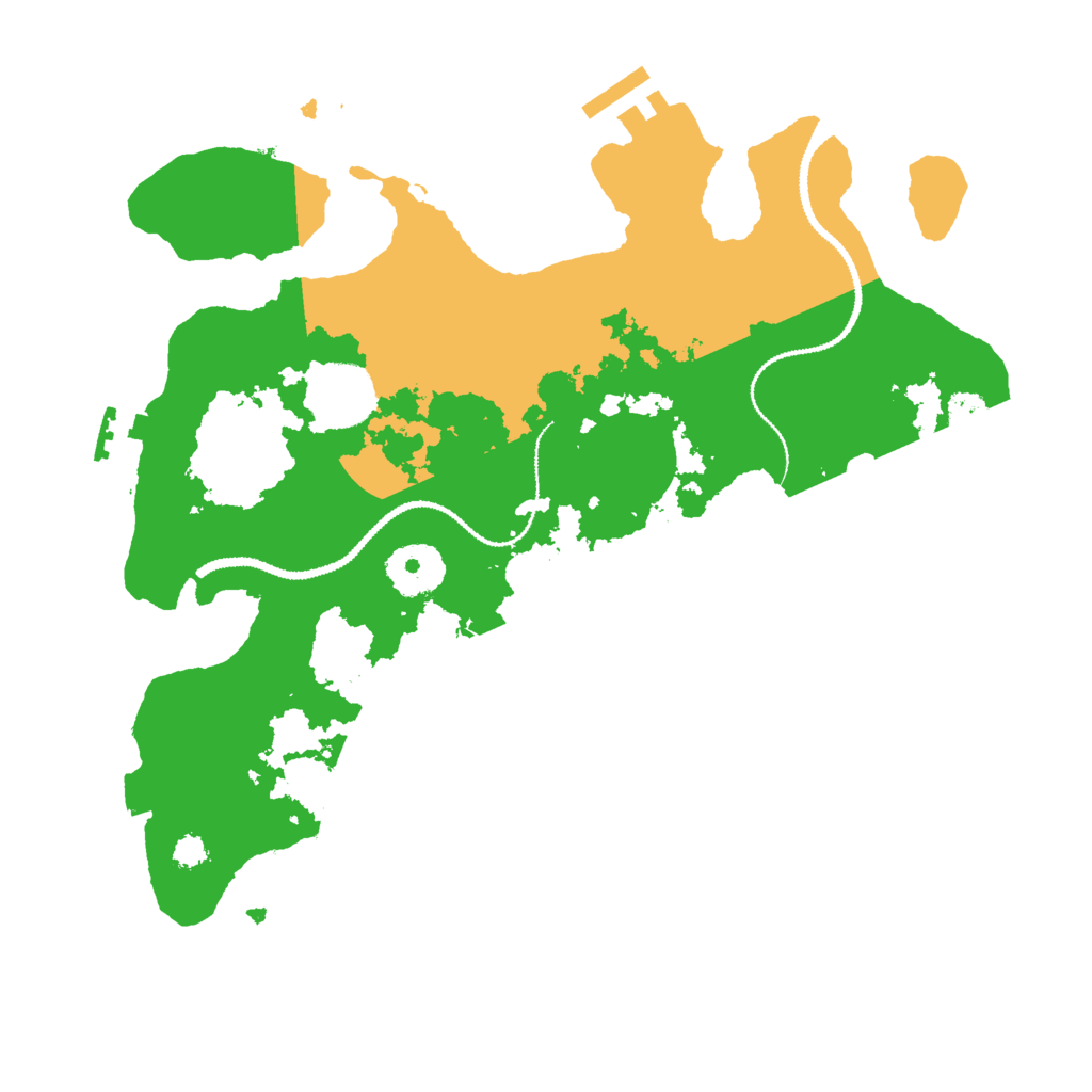 Biome Rust Map: Procedural Map, Size: 3000, Seed: 329919551