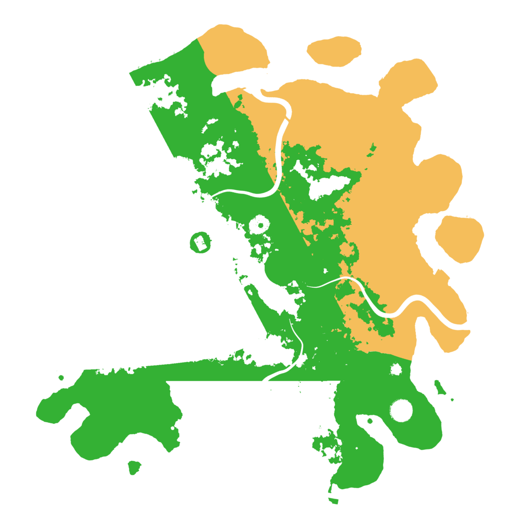 Biome Rust Map: Procedural Map, Size: 3950, Seed: 4445