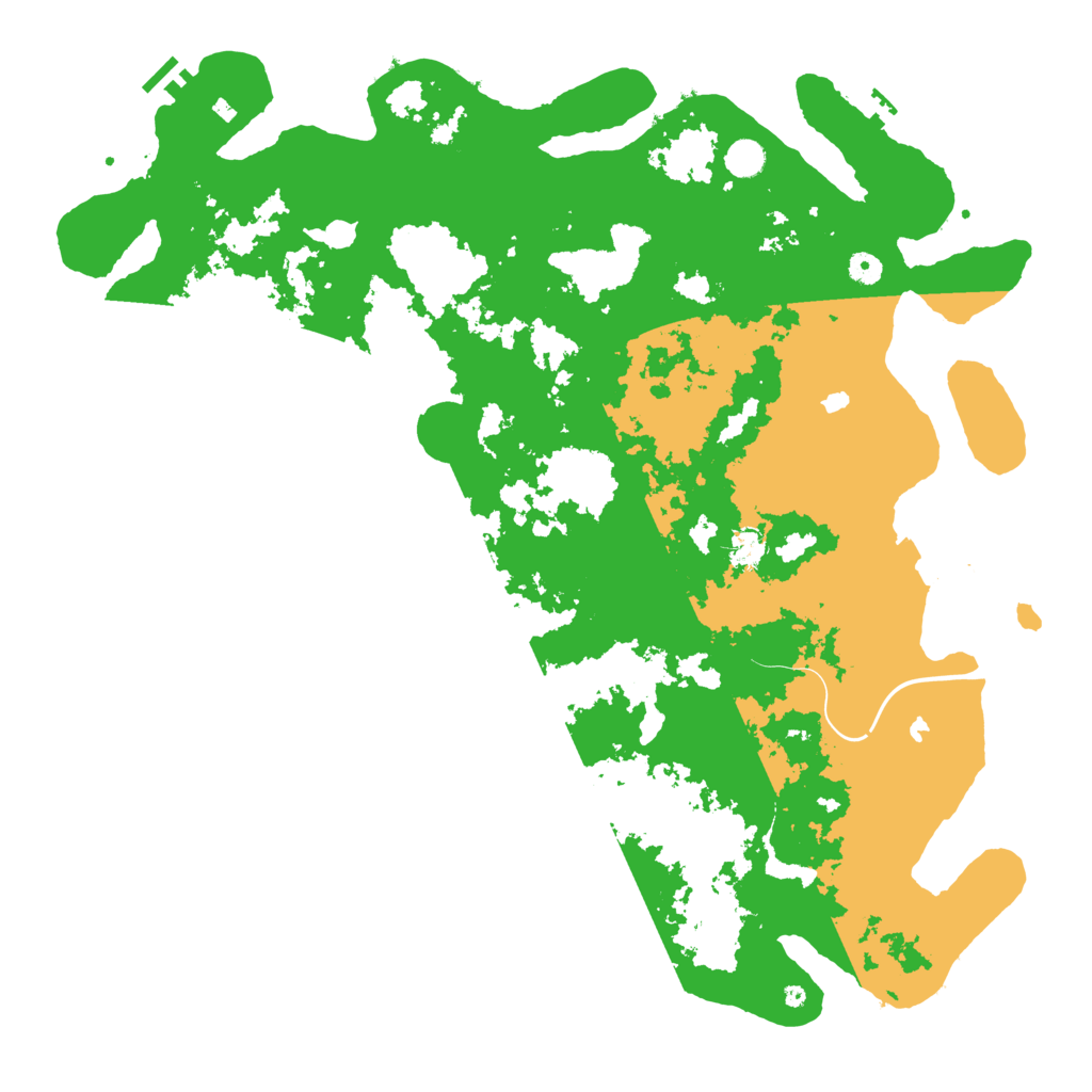 Biome Rust Map: Procedural Map, Size: 5000, Seed: 1234567892