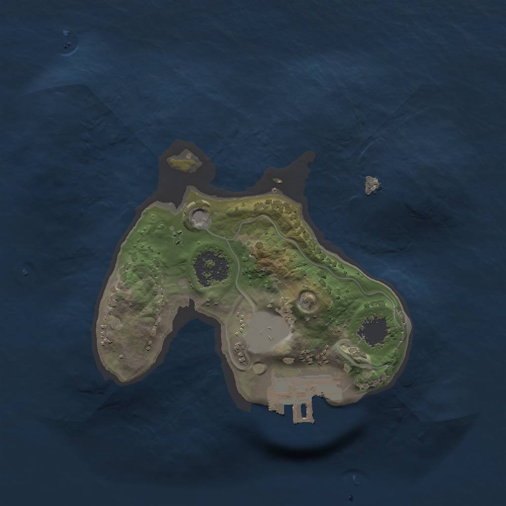 Rust Map: Procedural Map, Size: 1500, Seed: 8451561, 5 Monuments