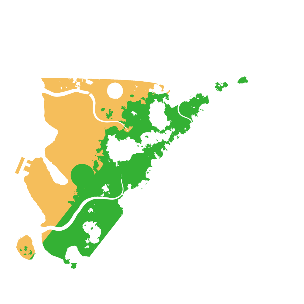 Biome Rust Map: Procedural Map, Size: 3550, Seed: 623810