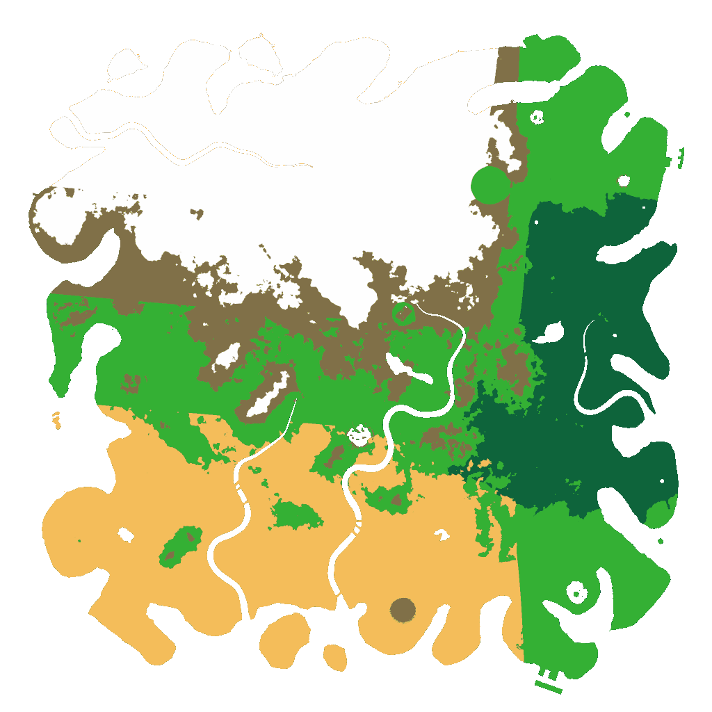 Biome Rust Map: Procedural Map, Size: 5000, Seed: 1234