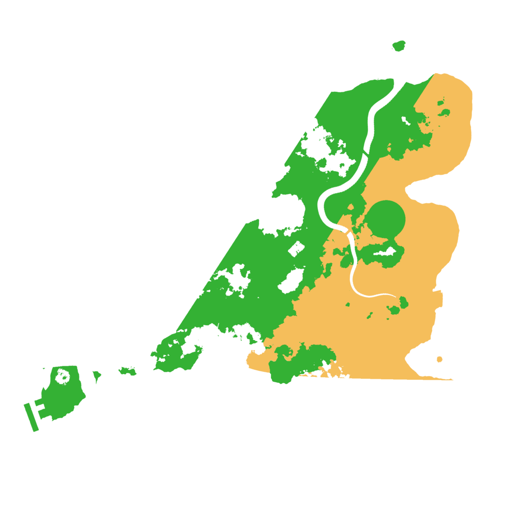 Biome Rust Map: Procedural Map, Size: 3550, Seed: 400519