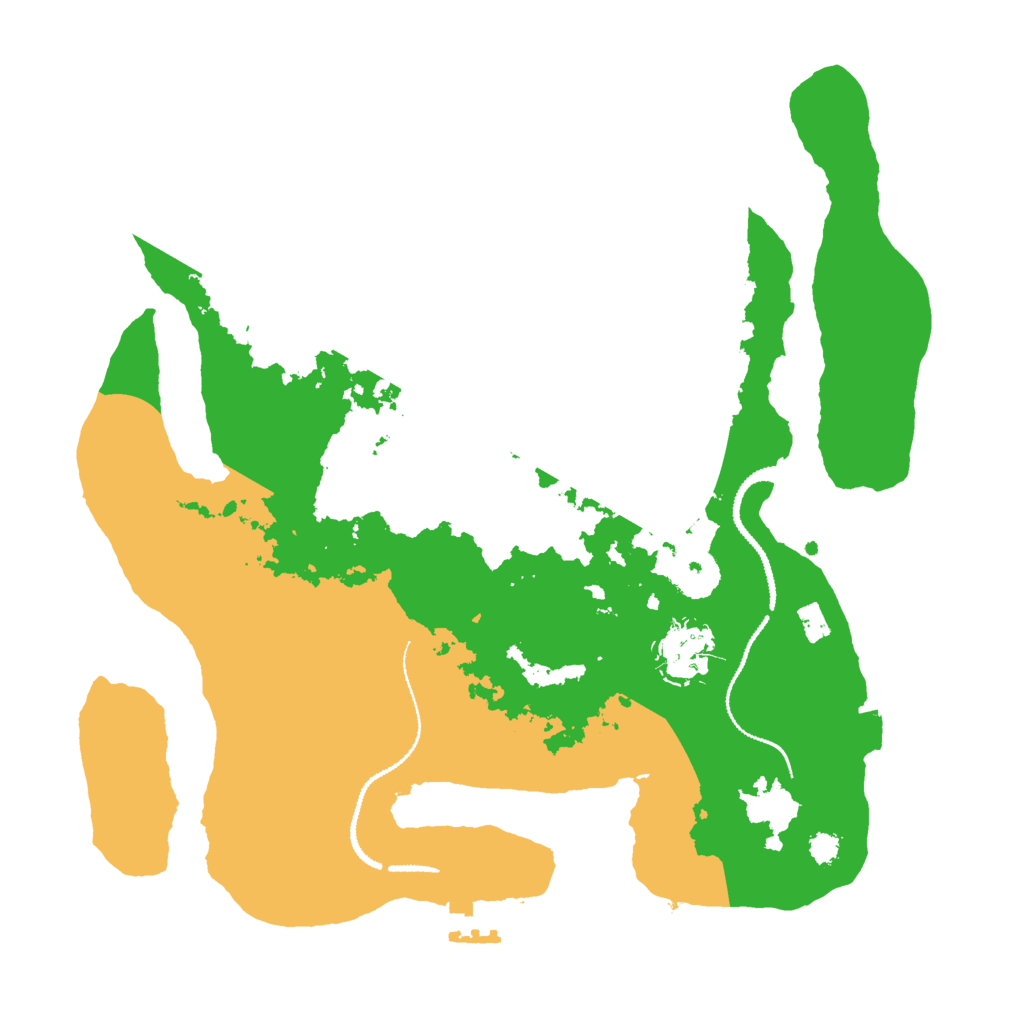 Biome Rust Map: Procedural Map, Size: 3000, Seed: 62351