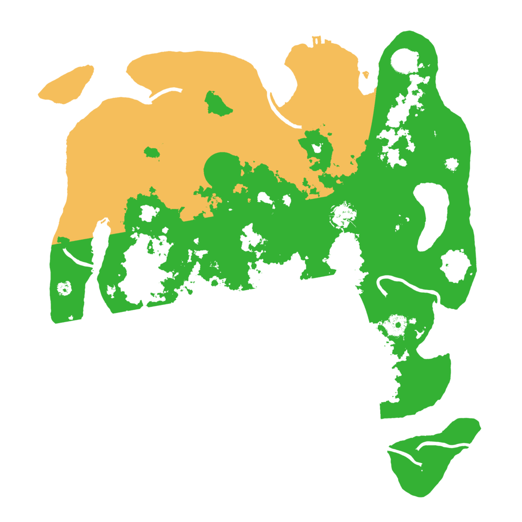 Biome Rust Map: Procedural Map, Size: 3700, Seed: 71224