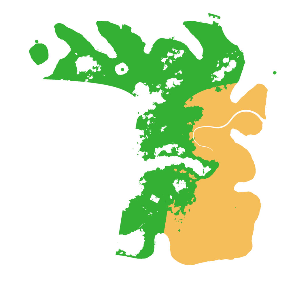 Biome Rust Map: Procedural Map, Size: 3550, Seed: 492903