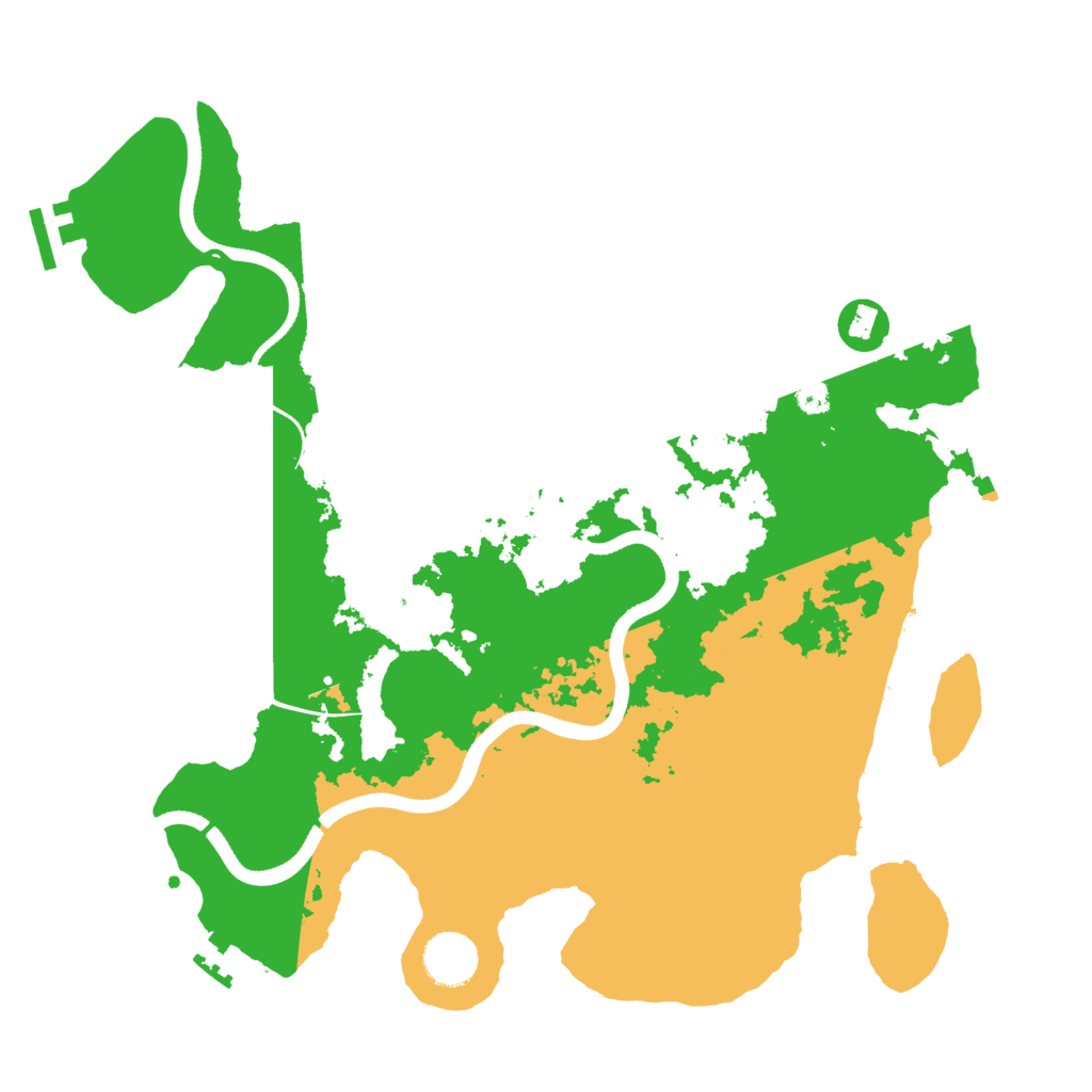Biome Rust Map: Procedural Map, Size: 3550, Seed: 61449