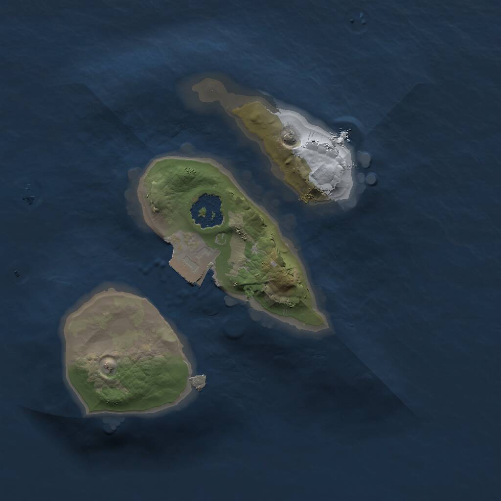 Rust Map: Procedural Map, Size: 1500, Seed: 987678, 1 Monuments