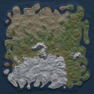 Thumbnail Rust Map: Procedural Map, Size: 6000, Seed: 7250645, 20 Monuments