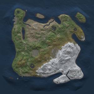 Thumbnail Rust Map: Procedural Map, Size: 3000, Seed: 111, 13 Monuments