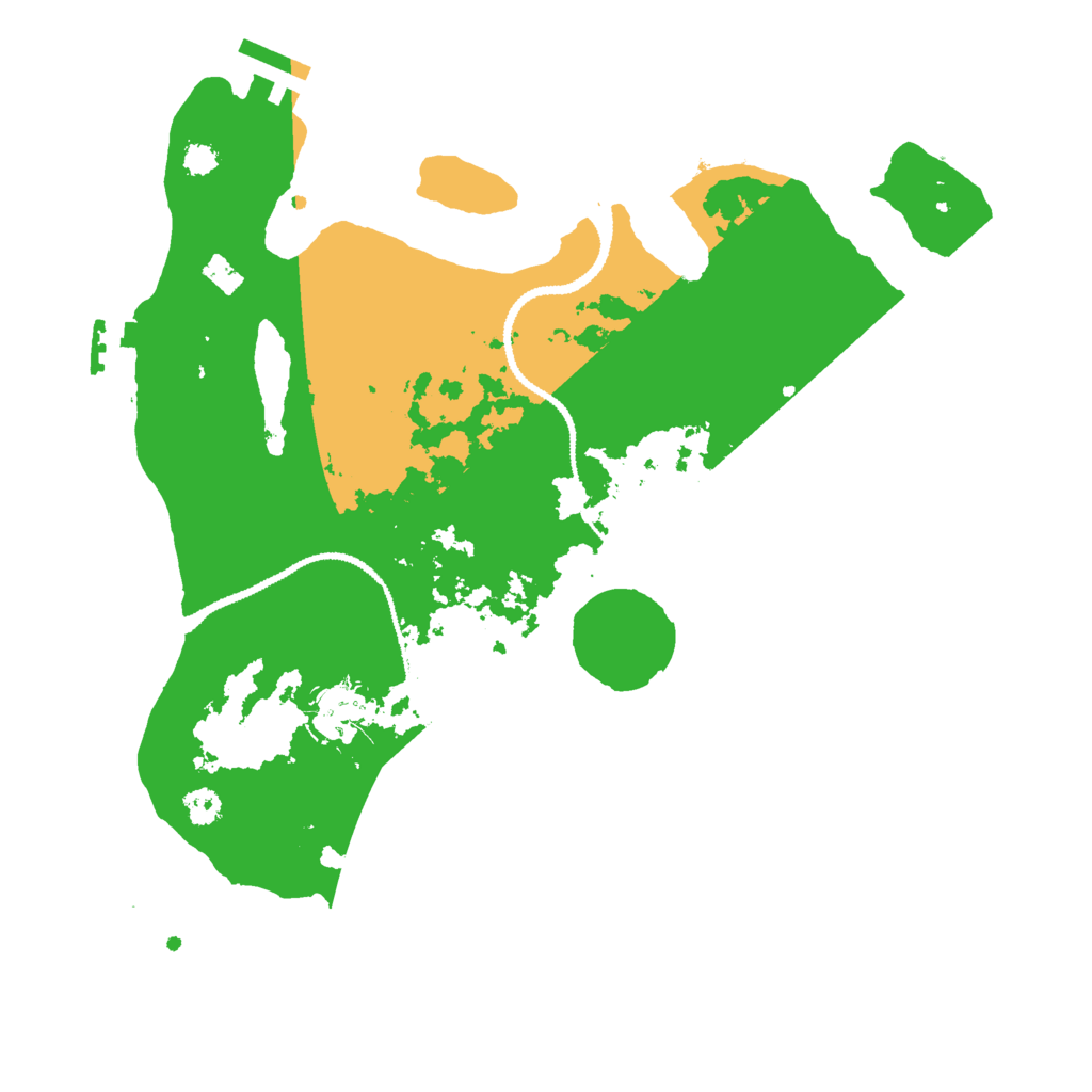 Biome Rust Map: Procedural Map, Size: 3000, Seed: 111