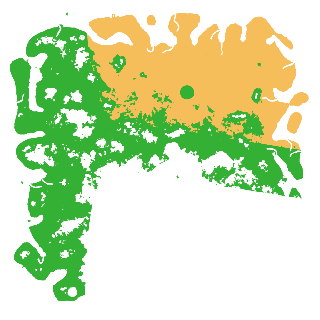 Biome Rust Map: Procedural Map, Size: 6000, Seed: 1489761254