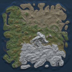 Thumbnail Rust Map: Procedural Map, Size: 6000, Seed: 1489761254, 20 Monuments