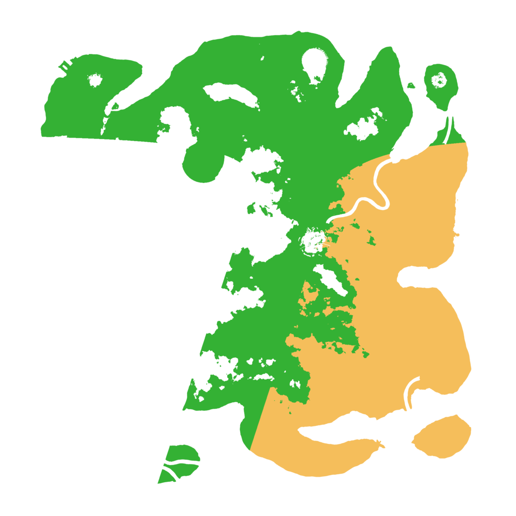 Biome Rust Map: Procedural Map, Size: 3550, Seed: 342400