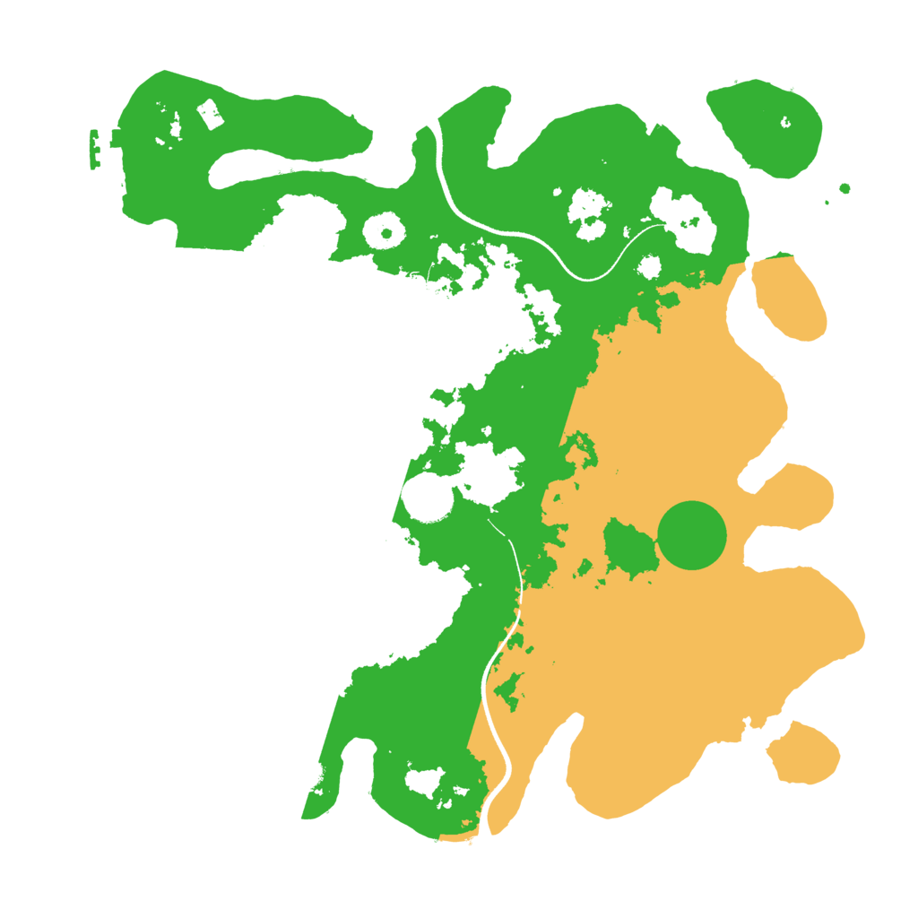 Biome Rust Map: Procedural Map, Size: 3500, Seed: 694037509