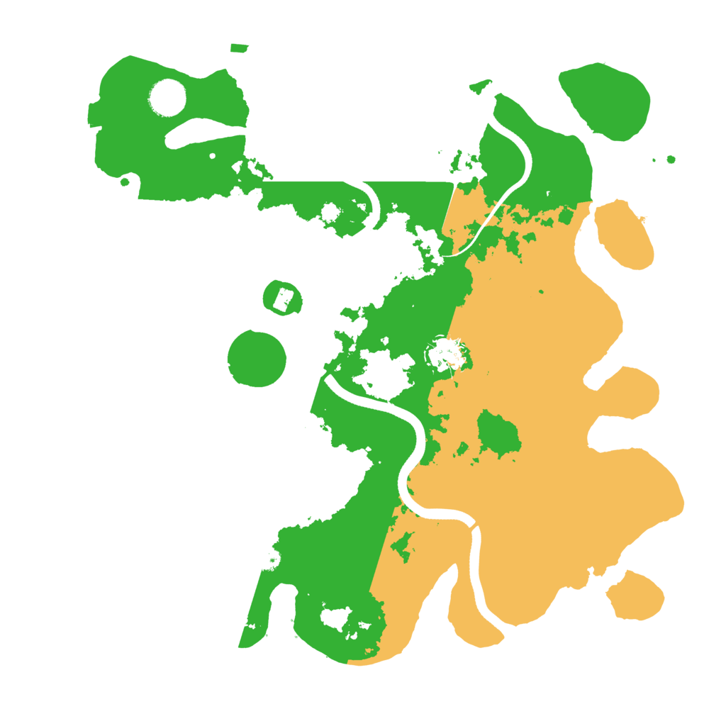 Biome Rust Map: Procedural Map, Size: 3500, Seed: 694037509