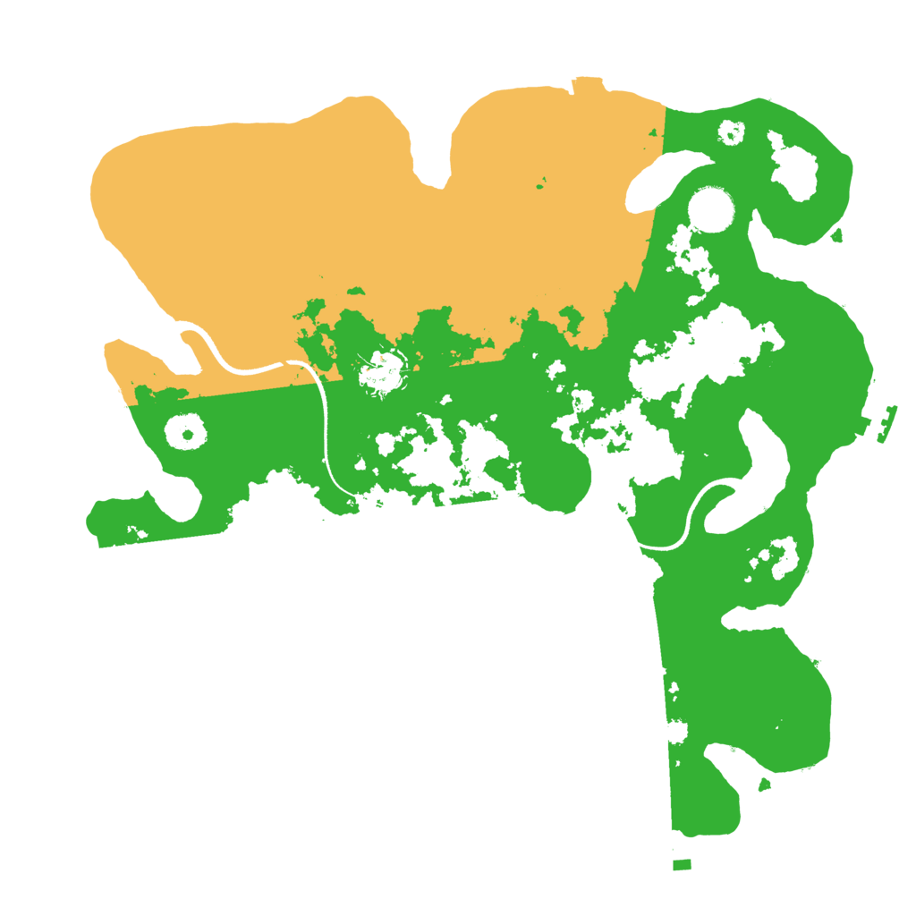 Biome Rust Map: Procedural Map, Size: 3500, Seed: 1839095573