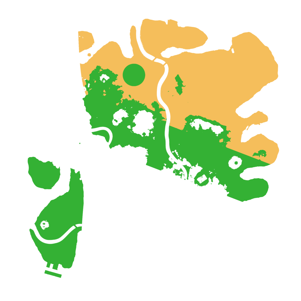 Biome Rust Map: Procedural Map, Size: 3550, Seed: 800060