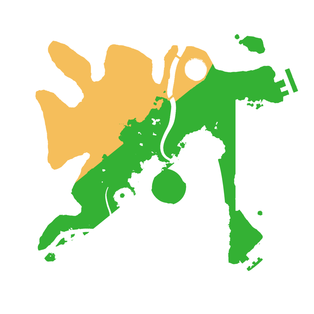 Biome Rust Map: Procedural Map, Size: 2601, Seed: 2601