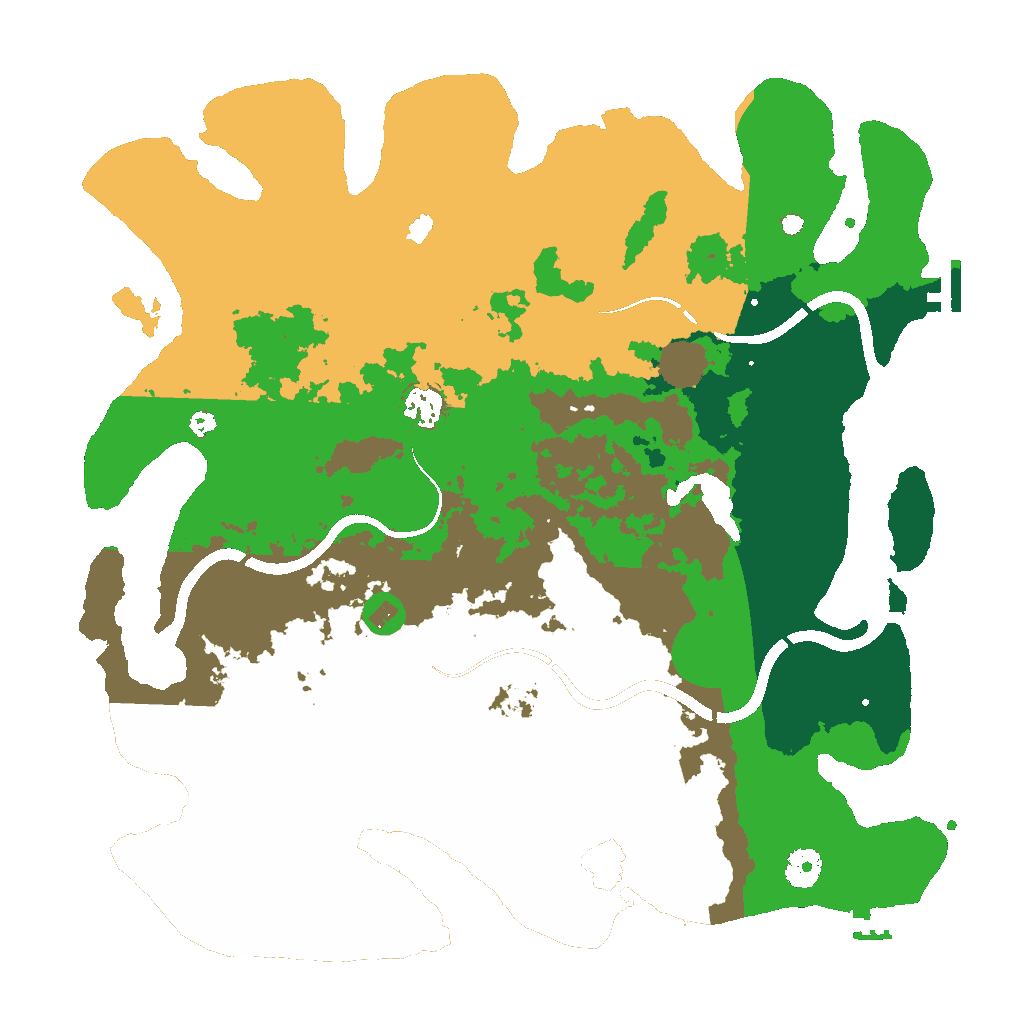 Biome Rust Map: Procedural Map, Size: 4000, Seed: 4321