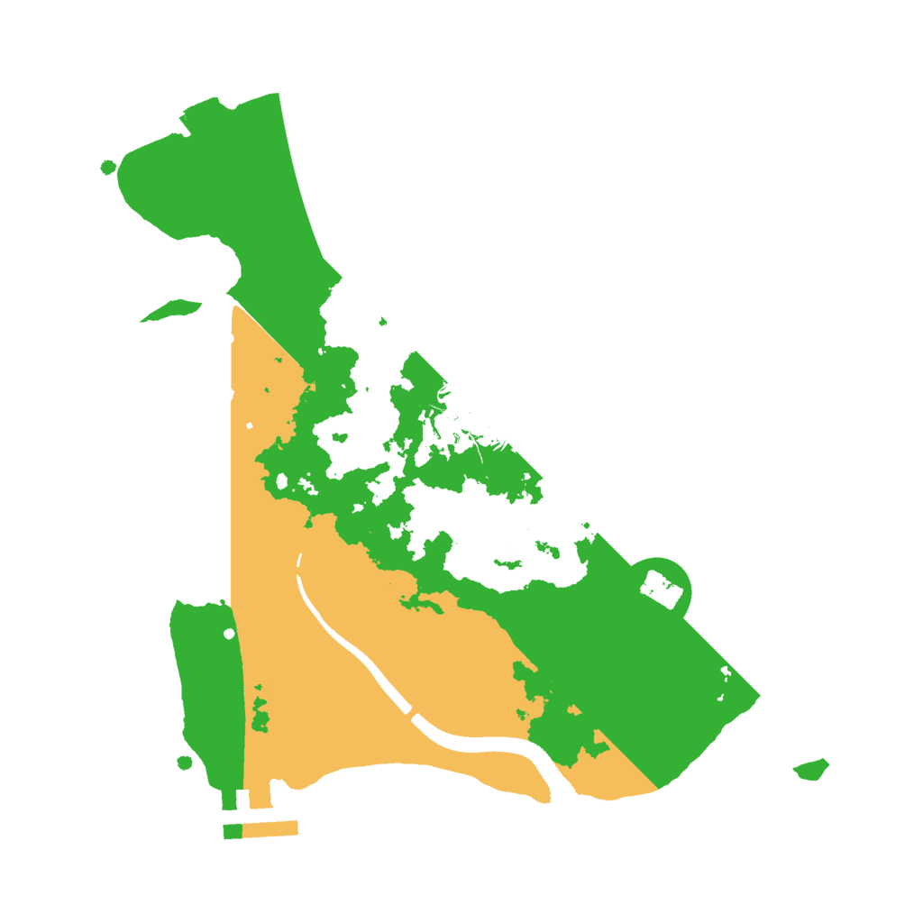 Biome Rust Map: Procedural Map, Size: 2501, Seed: 2501