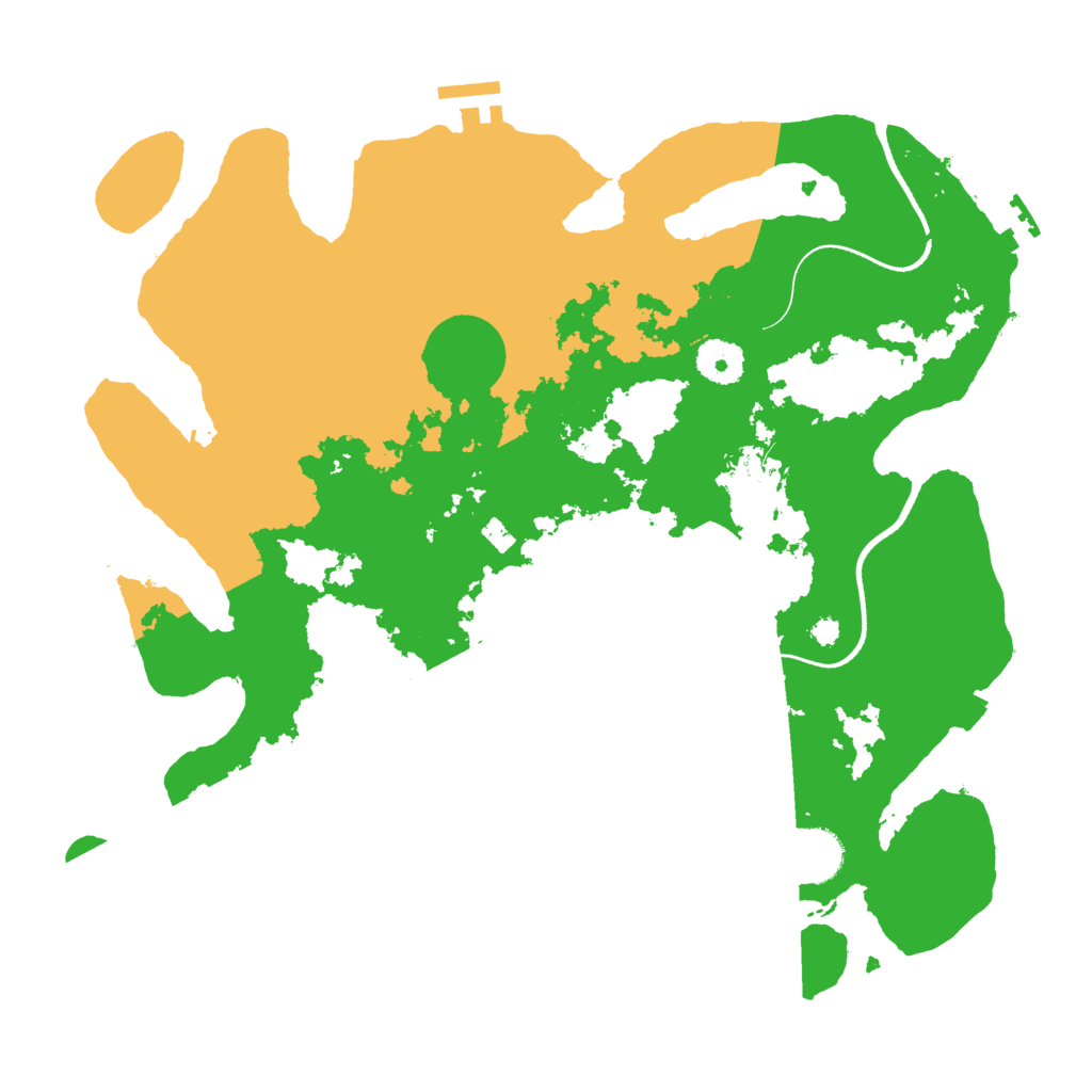 Biome Rust Map: Procedural Map, Size: 3550, Seed: 364888