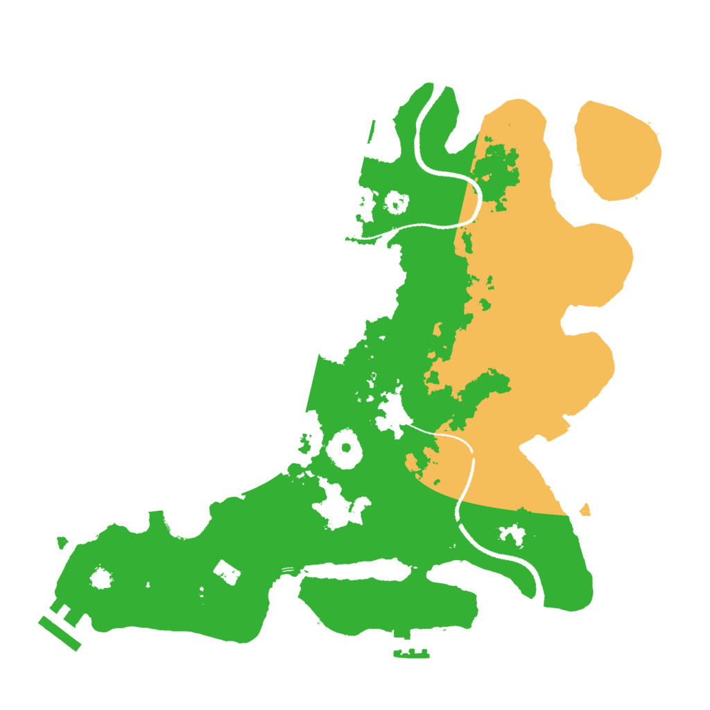 Biome Rust Map: Procedural Map, Size: 3000, Seed: 39475600